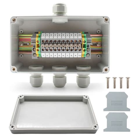 din rail junction box|adaptable box with din rail.